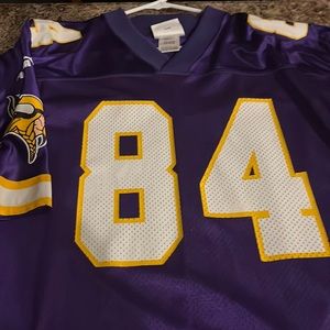 Randy Moss Minnesota Vikings Puma Purple and Yellow Men's Jersey size medium